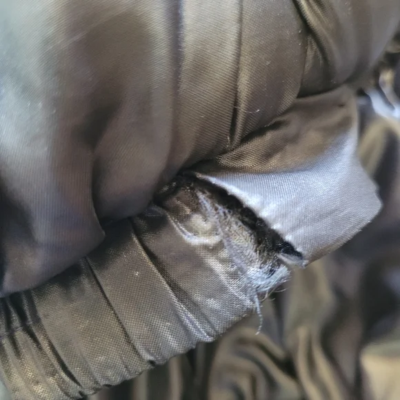 Vintage Rare Judy Scates for Raincheetahs Black Long Puffer Rain Coat - S/M - Picture 7 of 8